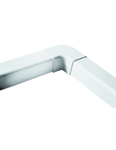 Angle à plat blanc T08 (80x60mm) - clim-split.com