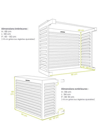 Cache-groupe BLANC taille S - clim-split.com