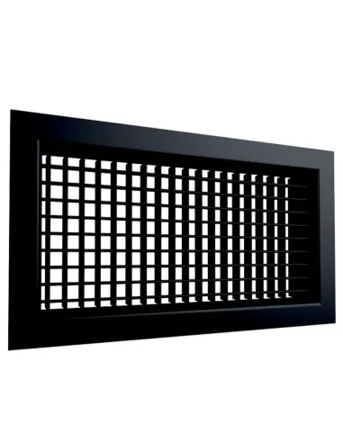 Plenum et grille double déflexion noire
