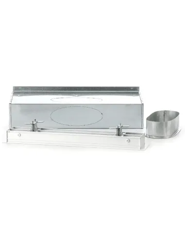 Plenum galvanisé + grilles à 2 fentes blanches (gamme performance) - clim-split.com