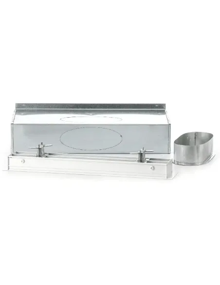 Plenum galvanisé + grilles à 2 fentes blanches (gamme performance) - clim-split.com
