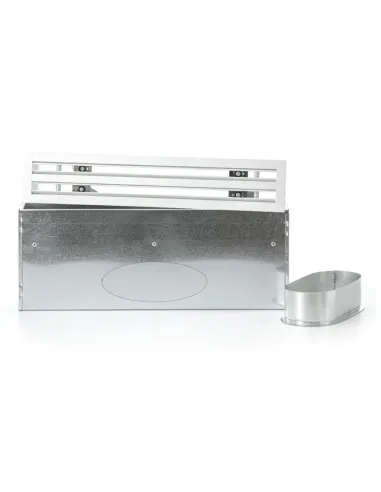 Plenum galvanisé + grilles à 2 fentes blanches (gamme performance) - clim-split.com