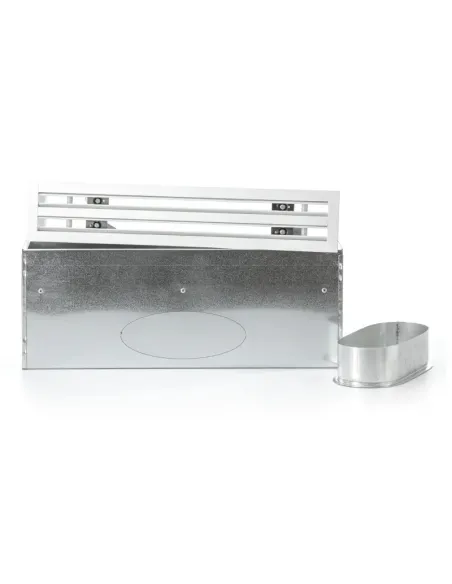 Plenum galvanisé + grilles à 2 fentes blanches (gamme performance) - clim-split.com