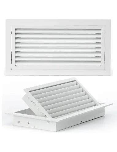 Grille de reprise à ailettes droites - clim-split.com