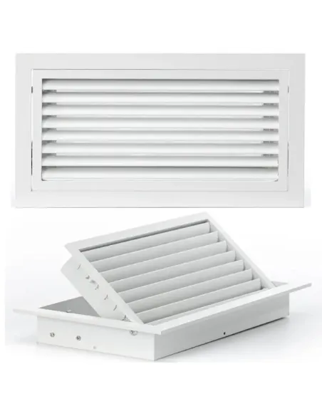 Grille de reprise à ailettes droites - clim-split.com