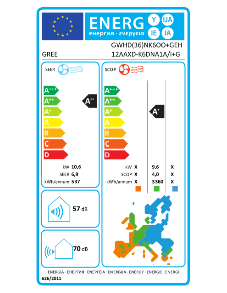 unité extérieure multi-split muraleGREE FM 36 ATW (4x1) 3NGR2203