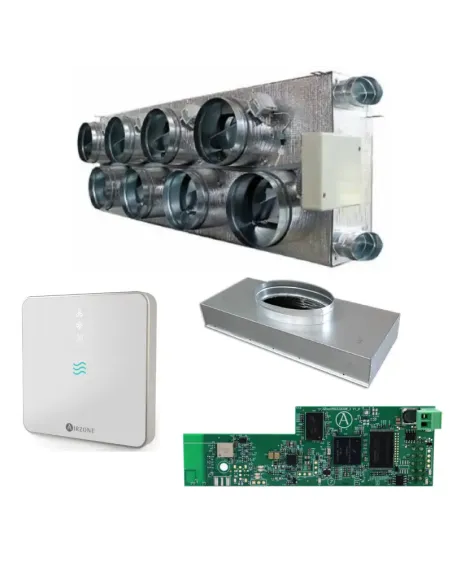 Pack plenums (Mitsubishi) Easyzone 25 Airzone taille L webserveur