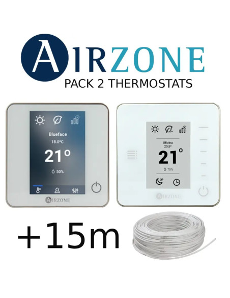Pack thermostats Airzone BlueZero (filaires) + Think (radio)