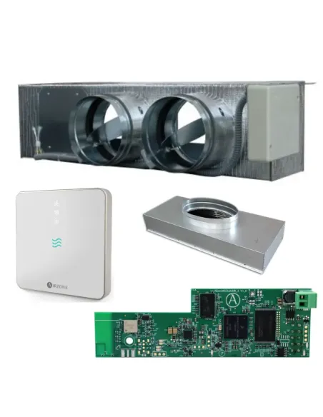 Pack plenums (Mitsubishi) Easyzone 25 Airzone taille S webserveur